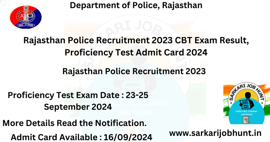 Rajasthan Police Recruitment 2023