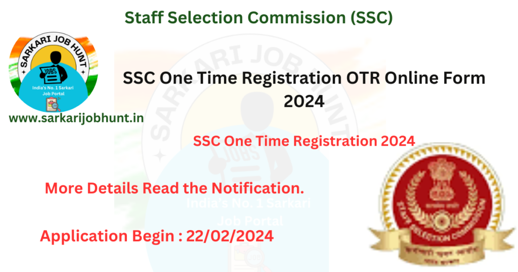 SSC One Time Registration 2024