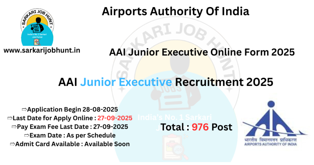 AAI Junior Executive Recruitment 2025
